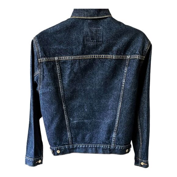 GAP DARK BLUE DENIM JEAN JACKET SIZE M NWOT - Picture 11 of 14